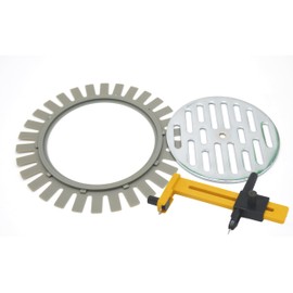 Fukuvi Ankara-Use Perforated Plate Base Drain Strainer 105mm Stainless Steel Perforated Plate Set Drain Parts Can Also Be Used with Busna Flore, Busna Arti, and Busna Real Design. (Includes Perforated