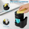 Kitchen Soap Dispenser with Sponge Holder,3-in-1 Dish Soap Dispenser Set,Equipped