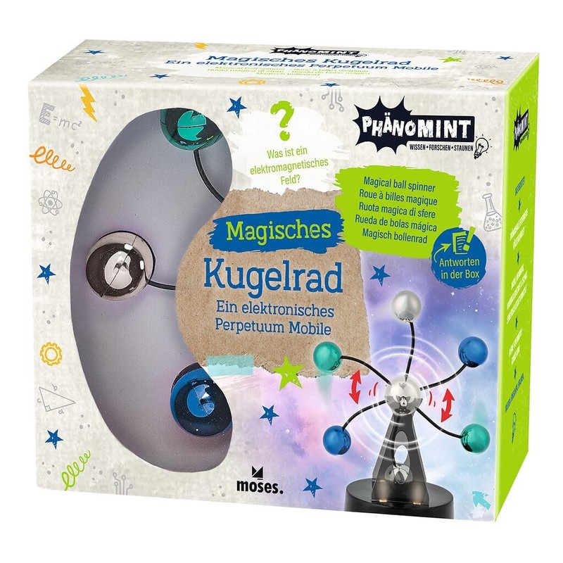 moses. PhänoMINT Magic Ball Wheel, Experiment Set with Magnetism &
