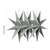 SUNBEAUTY 30 cm Paper Star, Grey, Set of 3, Folding,