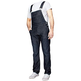 989Zé ENZO Mens Denim Blue Dungarees Work Fashion Dungaree Casual Overalls Jeans 30-50 Waist Sizes (38, Dark Blue)
