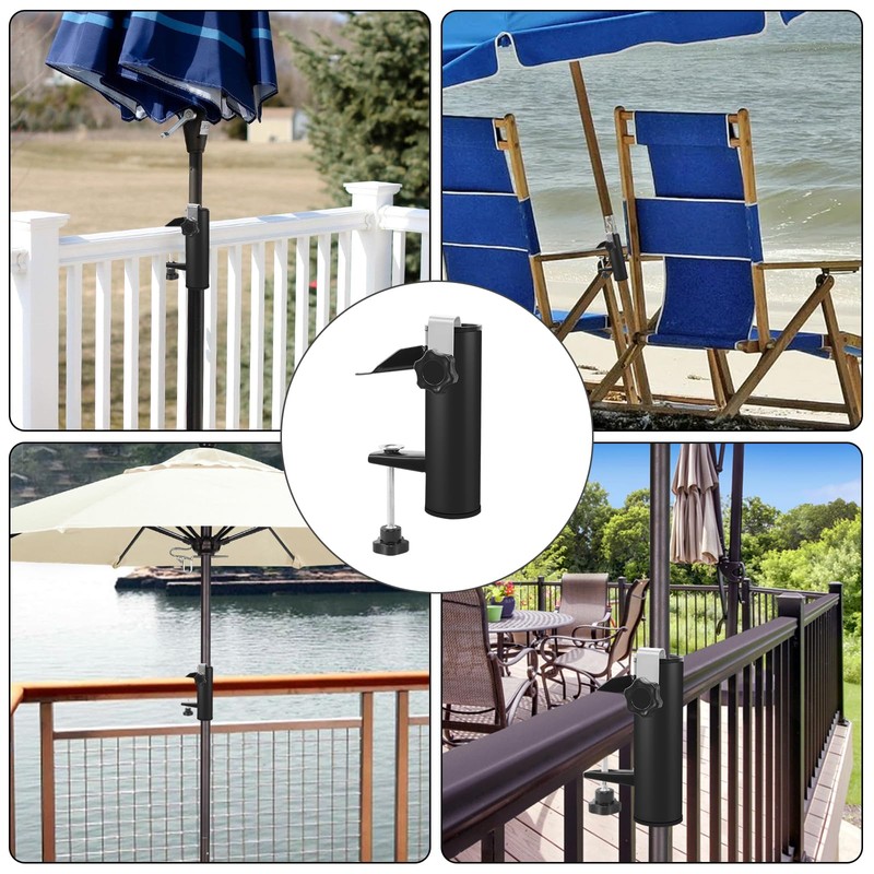 DELAESI Umbrella Stand Parasol Holder Balcony Parasol Holder Balcony Railing