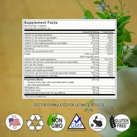 Herpanacine Diamond Healthy Horizons Multivitamin - Natural Multivitamin to Support Stress Relief and Provide Essential Nutrients - Daily Multivitamin for Men and Women - (90 Count)