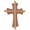 Kaltner Präsente Geschenkidee - Wandkreuz Echtes Holz Buche Kreuz Kruzifix