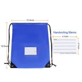 Bolsas con cordón, mochila de cordón a granel, bolsa deportiva para gimnasio, Azul Real