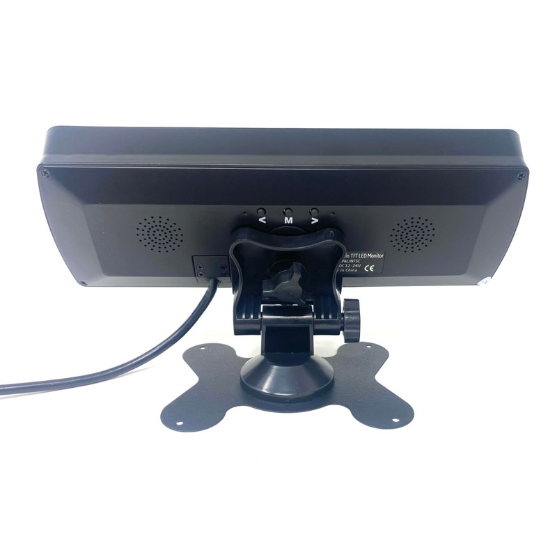 Dolphin Automotive Dual Twin Screen Dashboard Mouted Monitor For Reverse