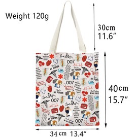BNQL Greys Tote Bag Hospital Doctor Anatomy Merchandise Greys TV Show Gift Anatomy Doctor Gifts You’re My Person Shopping Bag