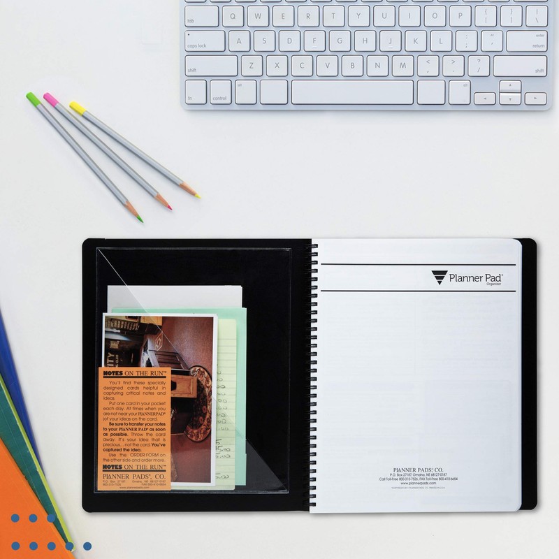 Planner Pad Insta Pockets, Front and Back Planner Pocket Combo,