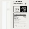 LAGOM 22" Direct Wire Dimmable LED Under Cabinet Lights, 2700K/4000K/50