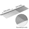 Stainless Steel Pet Grooming Comb with Rounded Ends - Professional