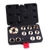 11pcs Brass Router Guide Bush Bushing Set Imperial Size High
