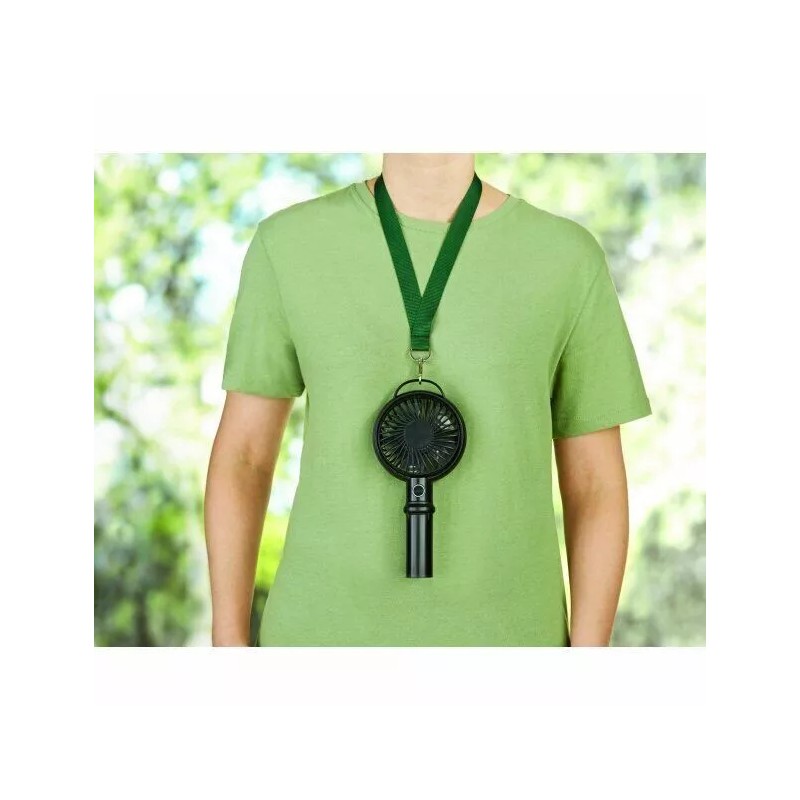 MAINSTAYS 4 INCH MINI USB RECHARGEABLE PORTABLE HANDHELD FAN, BLACK