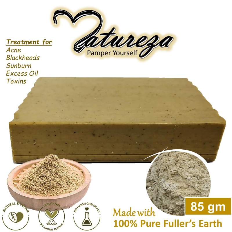 Natureza Organic Bentonite Clay soap Deep Cleansing Mineral Soap Anti