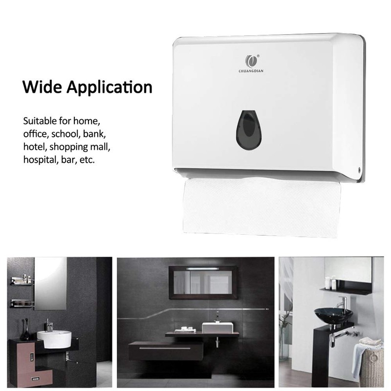 BBX Lephsnt Paper Towel Dispenser, CHUANGDIAN Wall-Mounted Hand Towel Dispenser