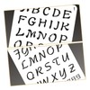 jojofuny 24 Sheets Plastic Alphabet and Number Stencils for DIY