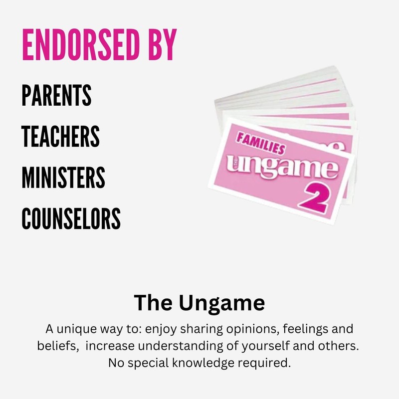 Talicor Pocket UNGAME - Families - Non-Competitive Card Game for