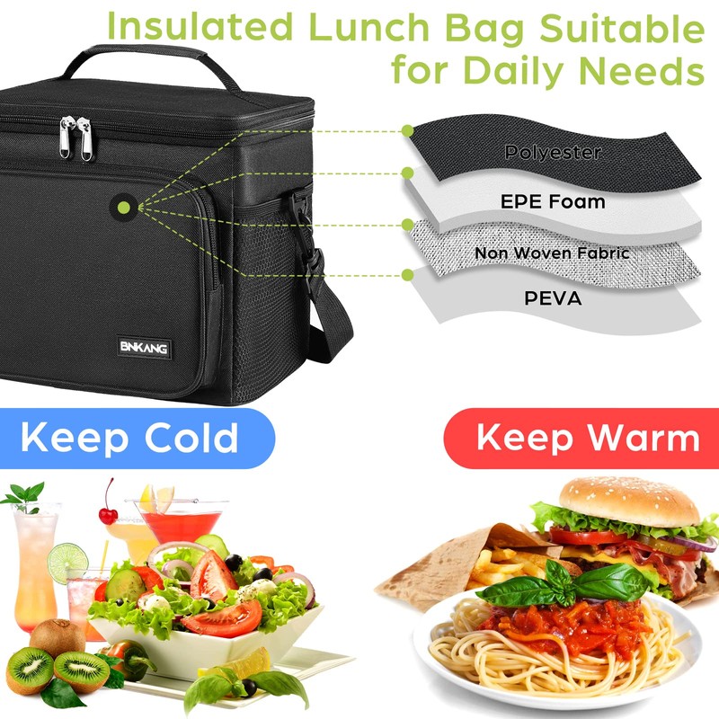 Insulated Lunch Bag Reusable Lunch Box for Men/Women, Lunch Cooler