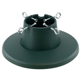 GEEZY Christmas Tree Stand for Live Tree, Heavy Duty Adjustable Plastic Holder for Christmas with Water Tank, fits Tree up to 2.1M, Base for Xmas Tree Decoration