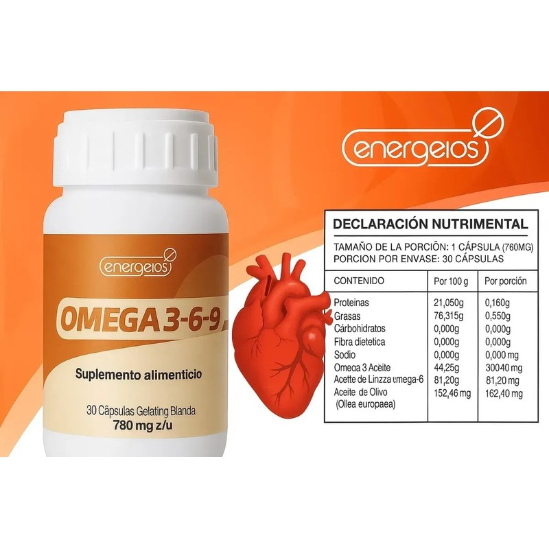 Citrato De Magnesio 60 Caps Y Omega 3 6 9