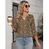 LOMON Three Quarter Sleeve Tops Woman Spring Basic Vneck Shirts