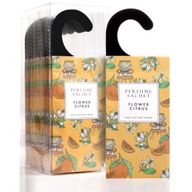ROSE COTTAGE Large 12 Packs Flower Citrus Hanging Closet Air Freshener Scented Sachets Long Lasting Smell Goods