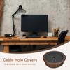 QUARKZMAN 2 Piece Cable Hole Cover, 60mm (2-3/8") ABS Desk