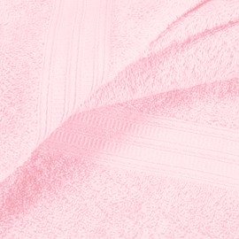 BOUTIQUO Cotton 2 Pack Oversized Bath Towel Set, Large Bath Towels 27x54, Ultra Soft, Absorbent, Compact, Quick Drying and Lightweight, Eco-Friendly and 100% Recyclable Towel Set - Pink