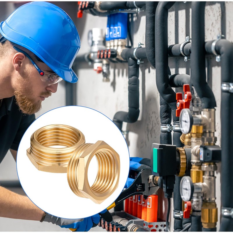 3 pieces reducer 3/4 to 1/2 inch, brass reducer thread