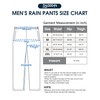 33,000ft Packable Rain Pants for Men Waterproof Hiking Pants Lightweight
