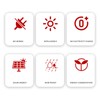 Solar Outdoor Wall Lights IP65 Waterproof Double Headed Solar Wall
