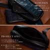 INDIEee Crocodile Embossed Phantom Leather Smart Body Bag, Waist Bag,