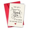 ZYrelle Funny Thank You Card with Envelope, Heartfelt Thank You
