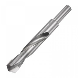 sourcing map 20mm Reduced Shank Cemented Carbide Twist Drill Bits for Hardened Steel Stainless Steel, 1/2 Inch Straight Shank