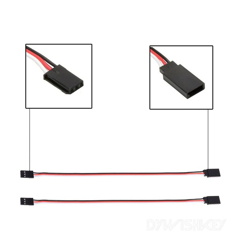 DYWISHKEY 30cm Servo Cables, Male to Female (10 Pack)