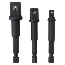 2025 New 1-Set Socket Adapter for De-walt Shockwave Impact Hex Tool models DW2541IR, DW2542IR, and DW2547IR, 3-Pcs (1/4", 3/8", 1/2") Drive Drill Socket Adapter
