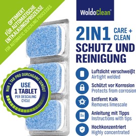 2-in-1 Descaling Tablets for Fully Automatic Coffee Machines 6 x 16 g – for Cleaning and Descaling Fully Automatic Machines