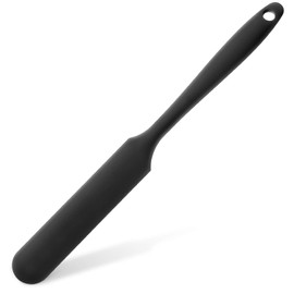Patelai Non Stick Wax Spatulas Silicone Waxing Sticks Waxing Applicator Hair Removal Large Reusable Scraper Large Area Hard Wax Sticks for Home Salon Body Use Mixing Resin(Black)