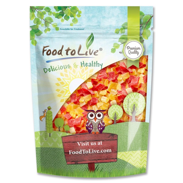 Diced Fruits Mix, 2 Pounds - Contains Dreid and Diced