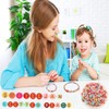 Pack of 1200 Colourful Letter Beads, Suiyeejan 7 mm A-Z