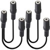 tunghey 2Pack 3.5mm (1/8 inch) Stereo 1-Female to Dual 2-Females
