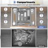 Caperci Large Silverware Organizer for Kitchen Drawer & Utensils -