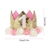 Baby 1st Birthday Crown, Princess Birthday Girl Crown, Baby Hair