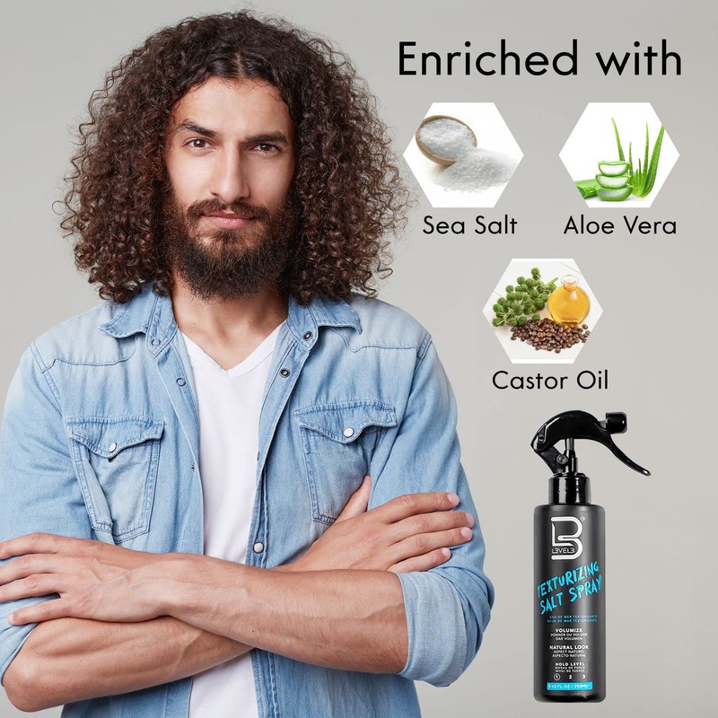L3 Level 3 Sea Salt Texturizing Spray - Creates Beachy