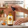 Aceite de cúrcuma para rostro, juego de 2 paquetes, aceite