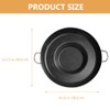 Happyyami Frying Concave Pan Stainless Steel Griddle Concave Discada Disc