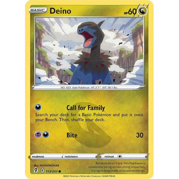 Deino - 113/203 - Common - Sword & Shield -