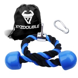XYZDOUBLE Triceps Rope 70 cm / 90 cm Triceps Rope Cable Pull Handles Fitness with Non-Slip Handles Heavy Duty Cable Attachment for Fitness, Biceps, Triceps Red
