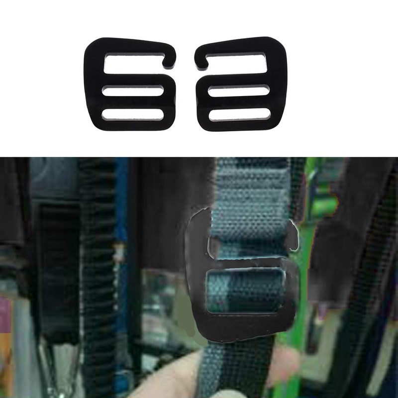 Adjustable 25mm Buckles for Webbing Slide Buckles Aluminium G Hook for Backpack Luggage Strap Webbing  (1 Pair)