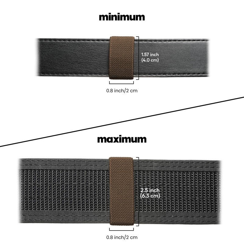 FRTKK 10 Pcs Elastic Belt Keepers Strap Organizers Web Belt