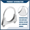 INFINAUTO Round U Bolt Muffler Exhaust Clamps for Car /